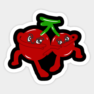 Dancing Steppes Skirting Beaten Dances Cherry Sticker